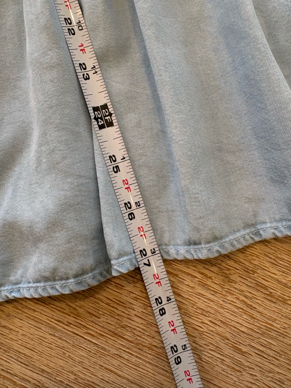Soft Surroundings Chambray Denim Top - Picture 14 of 15